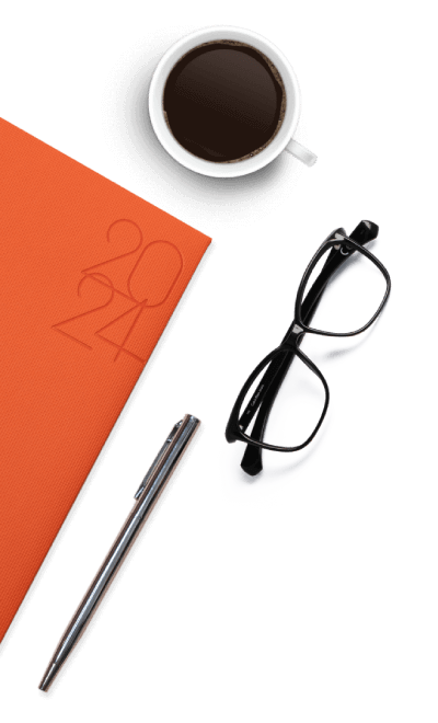 Lawyers Accessories - Pen, Notebook, Glasses & Cup